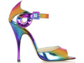 Brian Atwood 彩色霓虹高跟凉鞋