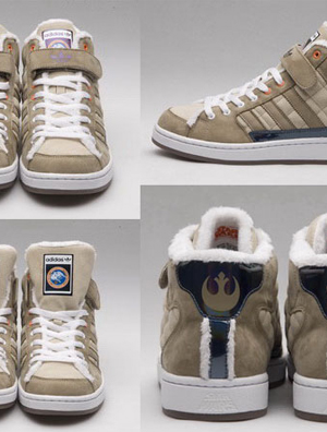 陈冠希放出CLOT设计adidas x Star Wars Hoth Skate Hi鞋款完整面貌