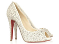Christian Louboutin 白色高跟鞋