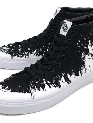 Vans发布2010年秋冬Paint Stomp泼漆Sk8 Hi鞋款