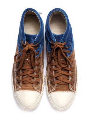 拼接民族风,visvim发布2011年春夏季2-Tone Gabo Hi Sneaker新鞋款