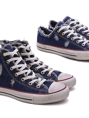 玩转Demin,CONVERSE 2011年春夏季新款CONVERSE Chuck Taylor All Star“Denim Distressed”