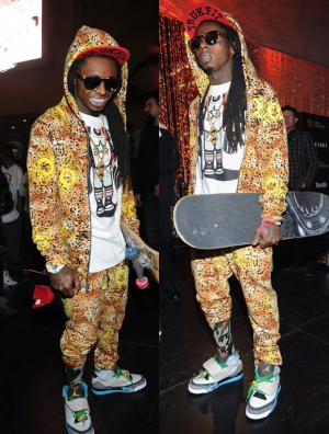 Lil wayne��ϯ���ֽ� �Ͻ�ʾ���¿�Ь��Jordan��Pop Art��