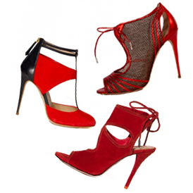 Aquazzura 2012秋冬系列女鞋:冬日的那一抹红