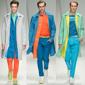 Salvatore Ferragamo2013春夏男装:波普风糖果撞色