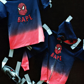 BAPE x SPIDER MAN ֩����ϵ�еǳ�