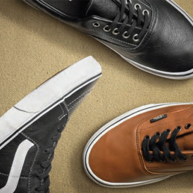 Vans 推出的Aged Leather 系列鞋款