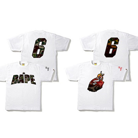 NBA球星詹姆斯 x BAPE联名T恤释出