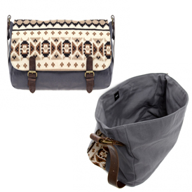 ASOS 推出新款Satchel with Aztec Panel