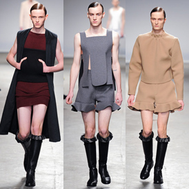 J.W. Anderson 2013秋冬男装:男装女样反中性