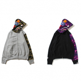 狂鲨来袭,BAPE 再度推出全新鲨鱼卫衣