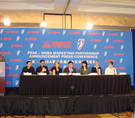 匹克联姻WNBA 欲赢天下