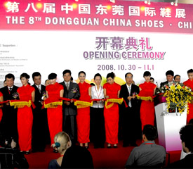 第八届中国东莞国际鞋展.鞋机展隆重开幕